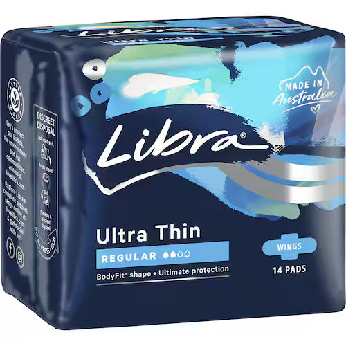 Libra Ultra Thin Regular Pads With Wings 14pk