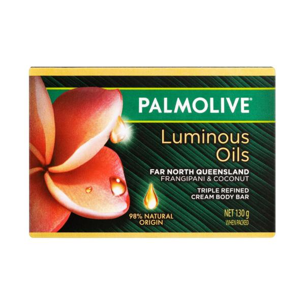 Palmolive 130g soap bar luminous oils far north queensland frangipani & coconut