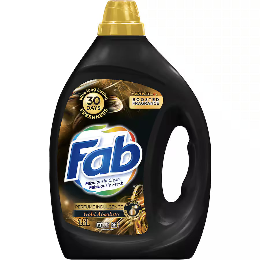 Fab Laundry Detergent Liquid Perfume Indulgence Gold