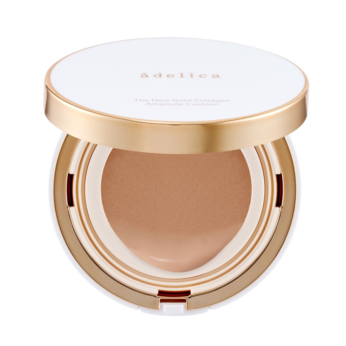 Adelica - The New Gold Collagen Ampoule Cushion - 03 Cream Beige (1 Set + Refill)