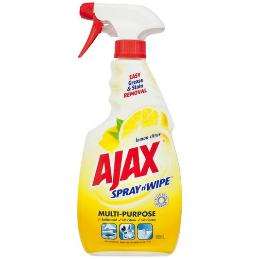 Ajax Spray n' Wipe Trigger Multi Purpose Lemon Citrus 500ml