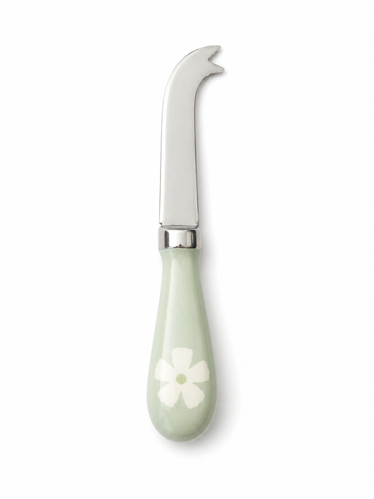 Floral Handle Cheese Knife