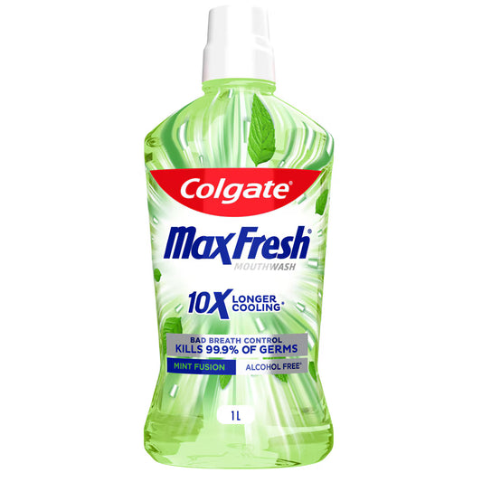 Colgate Max Fresh Mouthwash Mint Fusion – 1L