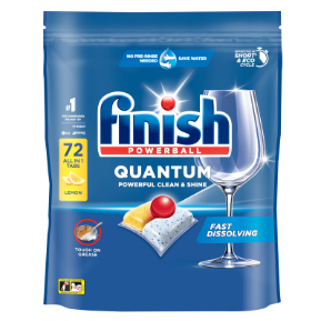 Finish Quaantum All-in One Lemon Dishwasher Tablets 72pkt